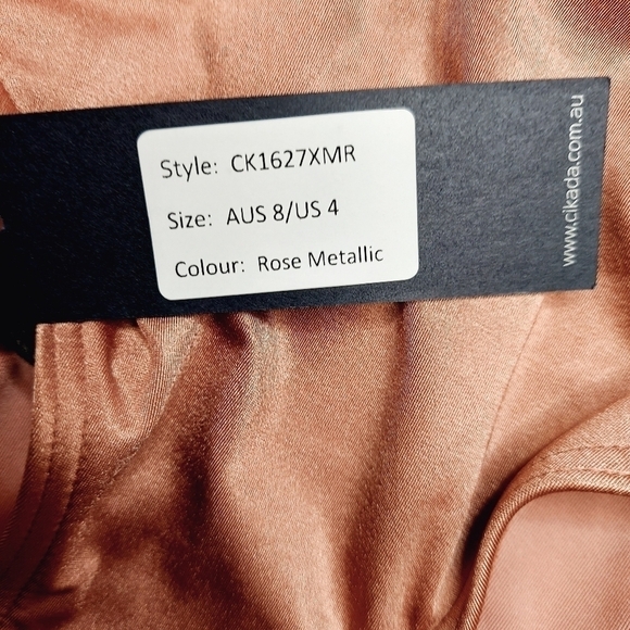 Cikada Halter Crisscross One Piece Swimsuit Size 4 - Picture 8 of 9